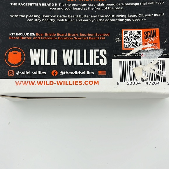 WILD WILLIES Premium Gift Set Beard Oil Beard Butter And Brush for Men New - Picture 7 of 11